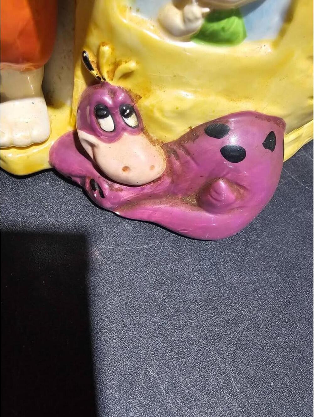 RARE VINTAGE HANNA BARBERA THE FLINTSTONES HOUSE COOKIE JAR ! 1990s - Picture 3 of 10